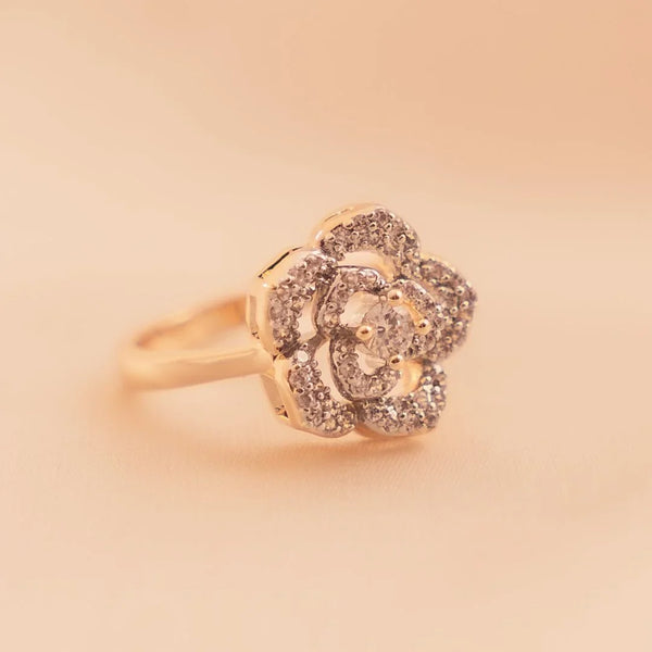 Petal Radiance Ring - Elara