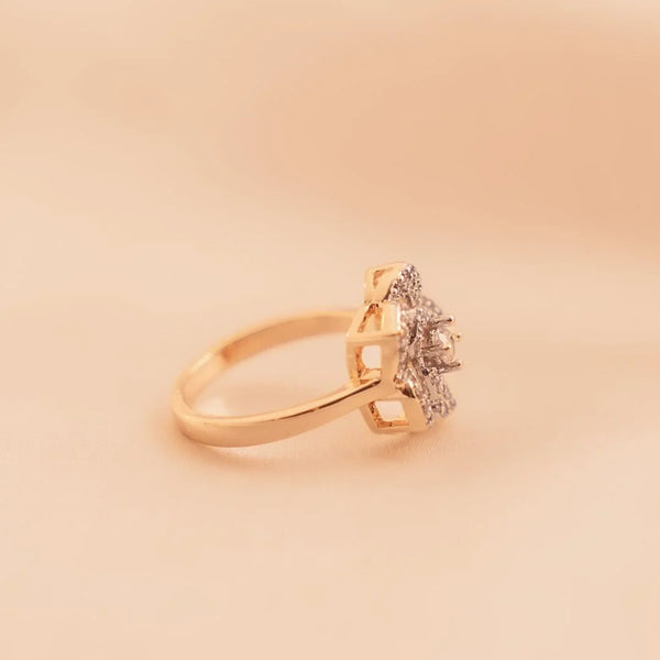 Petal Radiance Ring - Elara