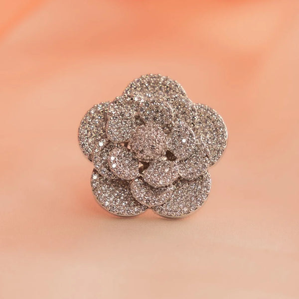 Sparkling Rose Ring - Elara