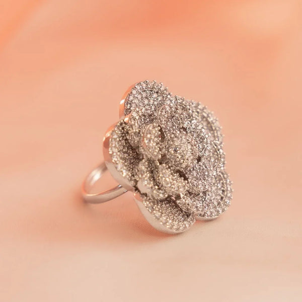 Sparkling Rose Ring - Elara
