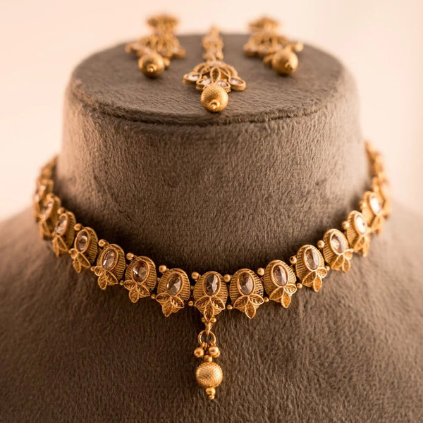 Sunehri Sitara Haar - Elara